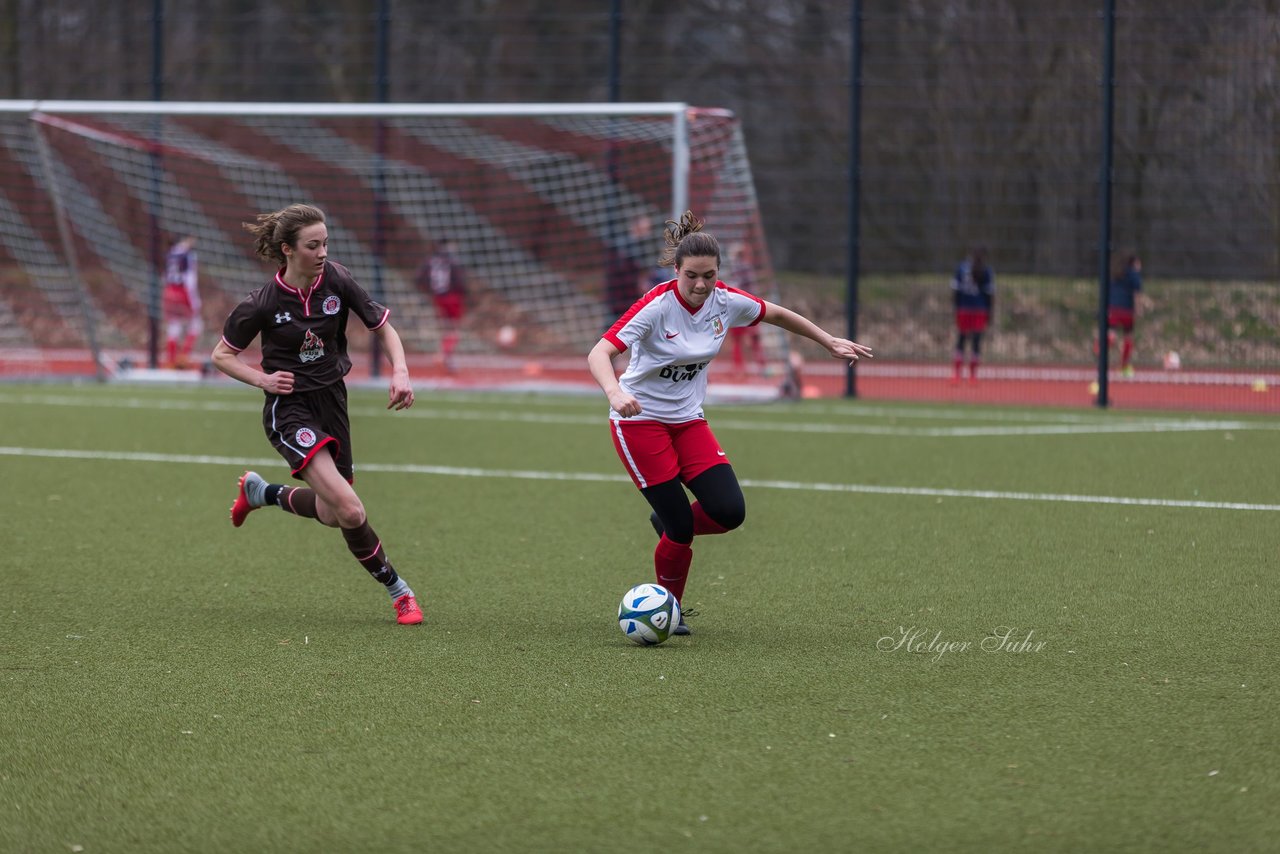 Bild 423 - B-Juniorinnen Walddoerfer - St.Pauli : Ergebnis: 4:1